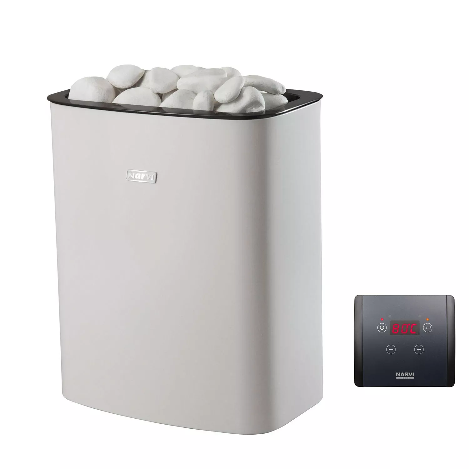 Narvi Aava Weiß Saunaofen mit Steuerung N2014E - 6 kW