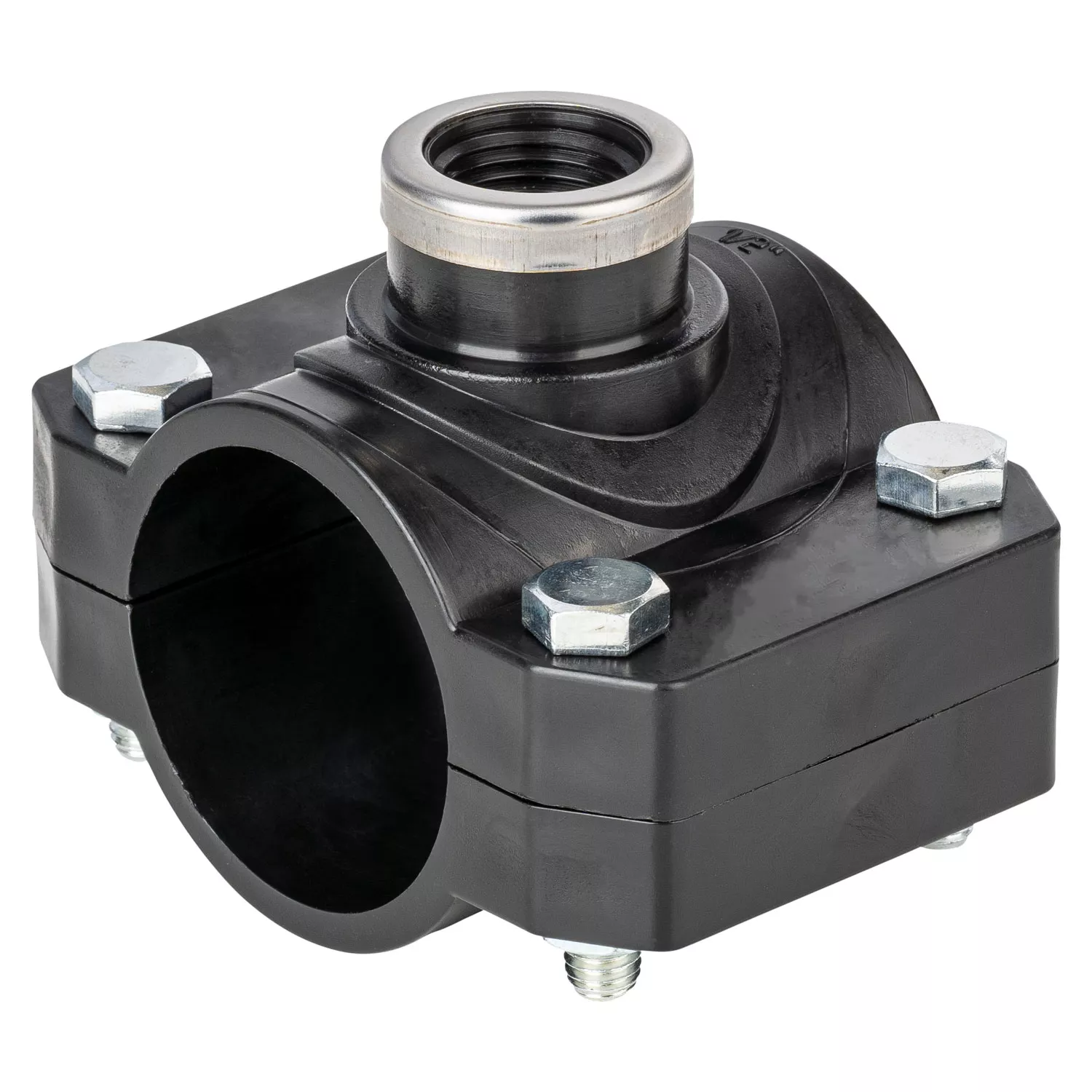 pvc-anbohrschelle-1-2-zoll PVC Anbohrschelle d 50 mm 1/2 Zoll