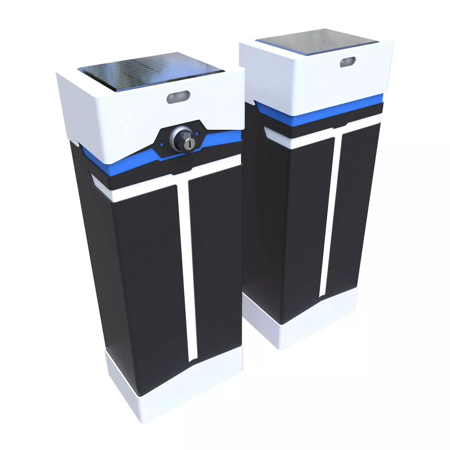 Poolpowershop Oberflur Aufrollvorrichtung T-Light - weiß-grau