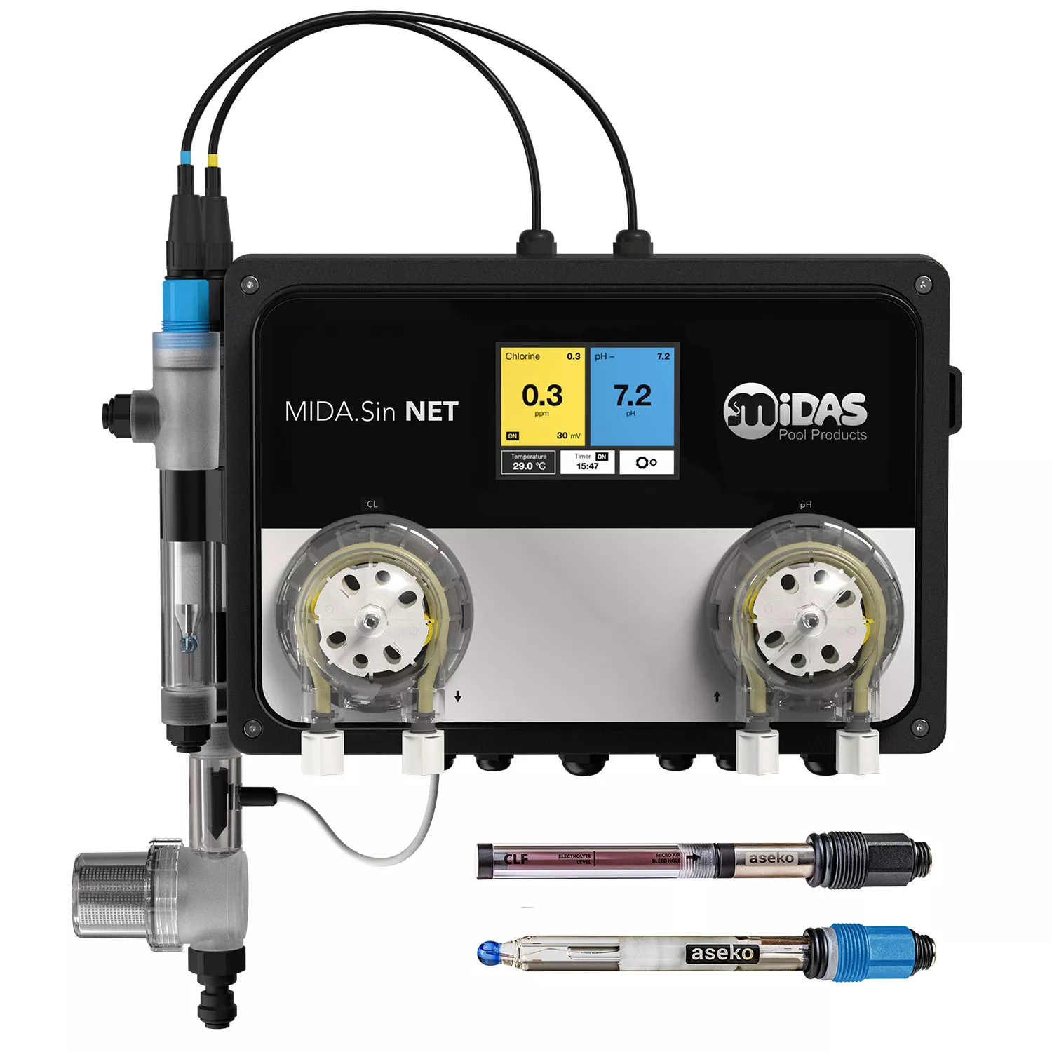 MIDA.Sin Dosieranlage pH / freies Chlor NET