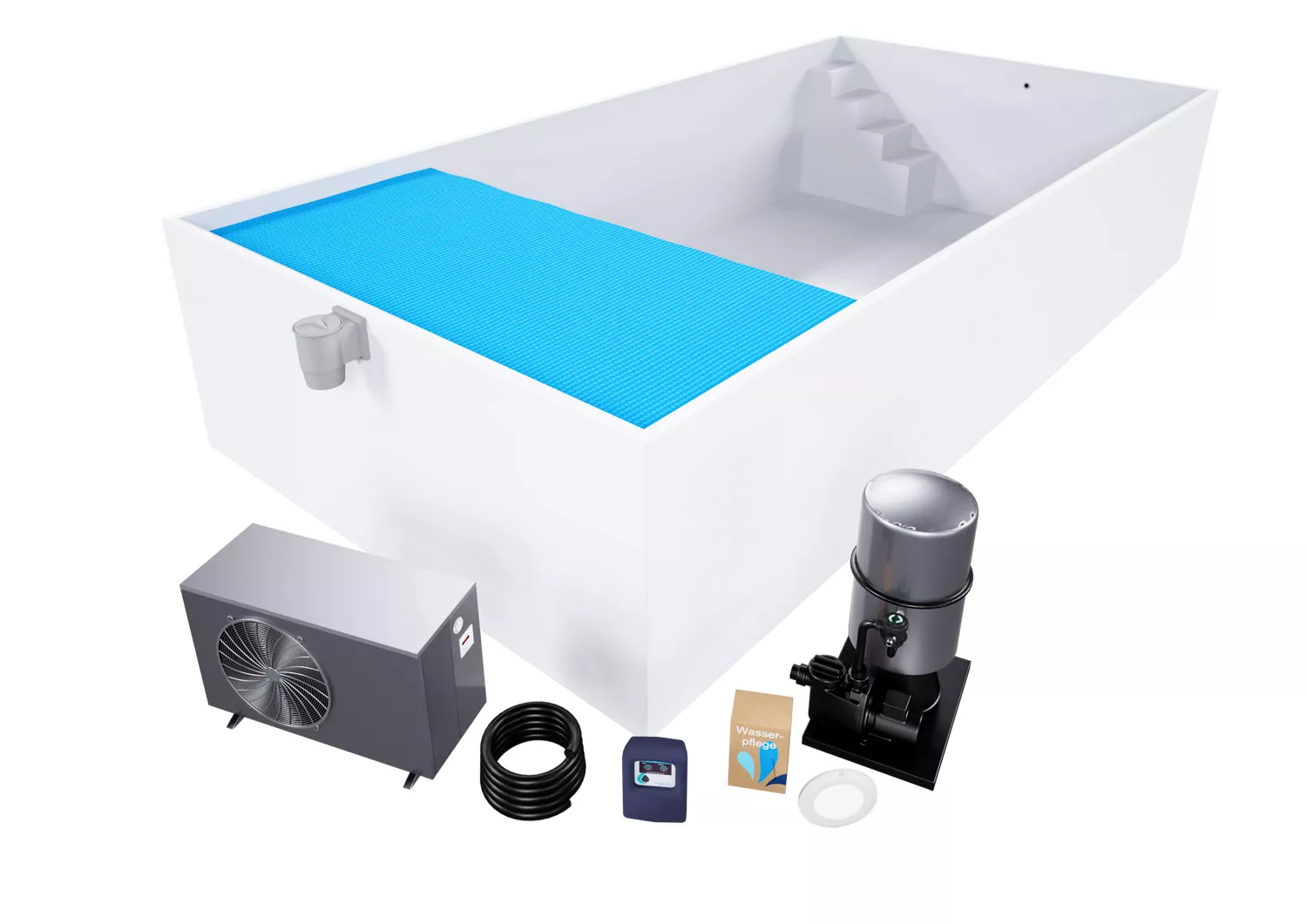 Isotherm-Pool_Komplettset_Premium_weiss_mit_Ecktreppe_Variofit_1 Isotherm-Pool Komplettset Premium weiß mit Ecktreppe Variofit