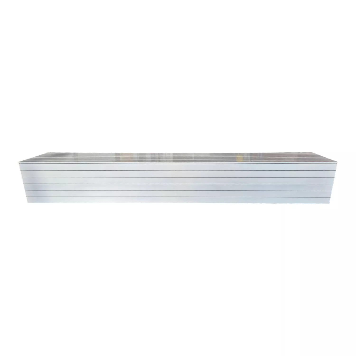 alu-box-front Poolpowershop Aufrollvorrichtung für Poolrolladen - 3,00 m Breite, Silbergrau Aluminium