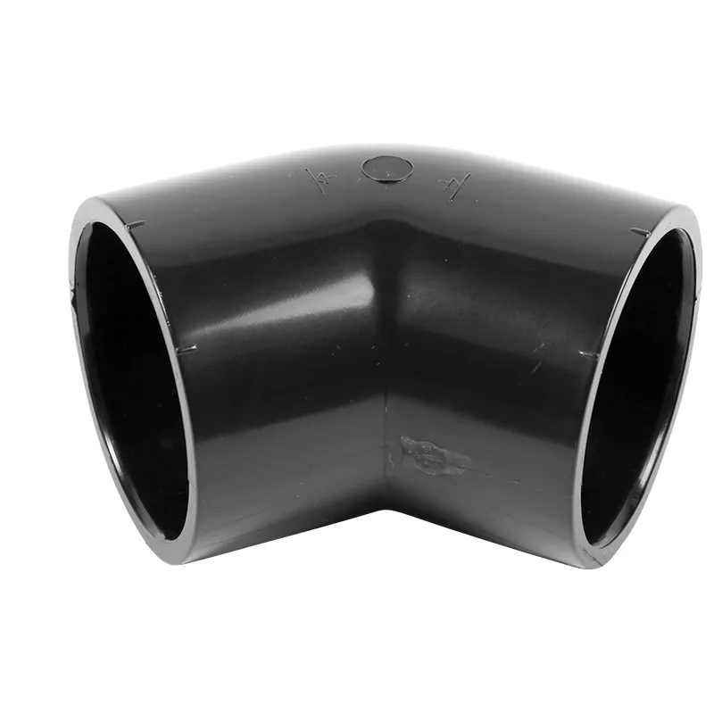 PVC Winkel 45° d 50 mm schwarz 