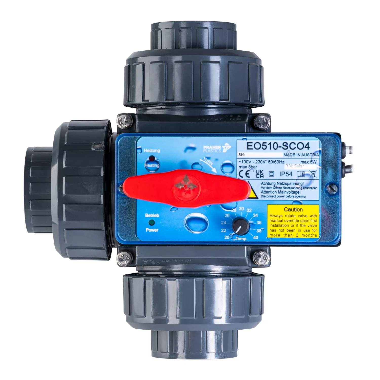 Peraqua Dreiwege Solar Control SC04 Solarsteuerung - 63 mm