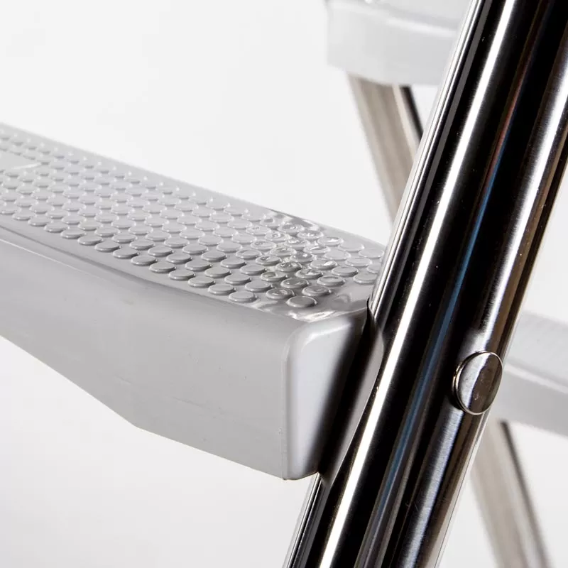 Ideal Edelstahl Poolleiter für teileingelassene Becken - 4-stufig