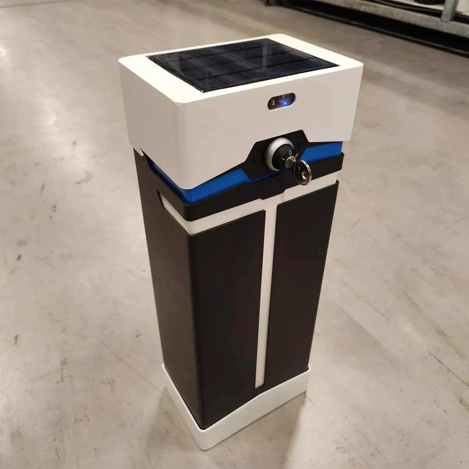 Poolpowershop Oberflur Aufrollvorrichtung T-Light - weiß-grau