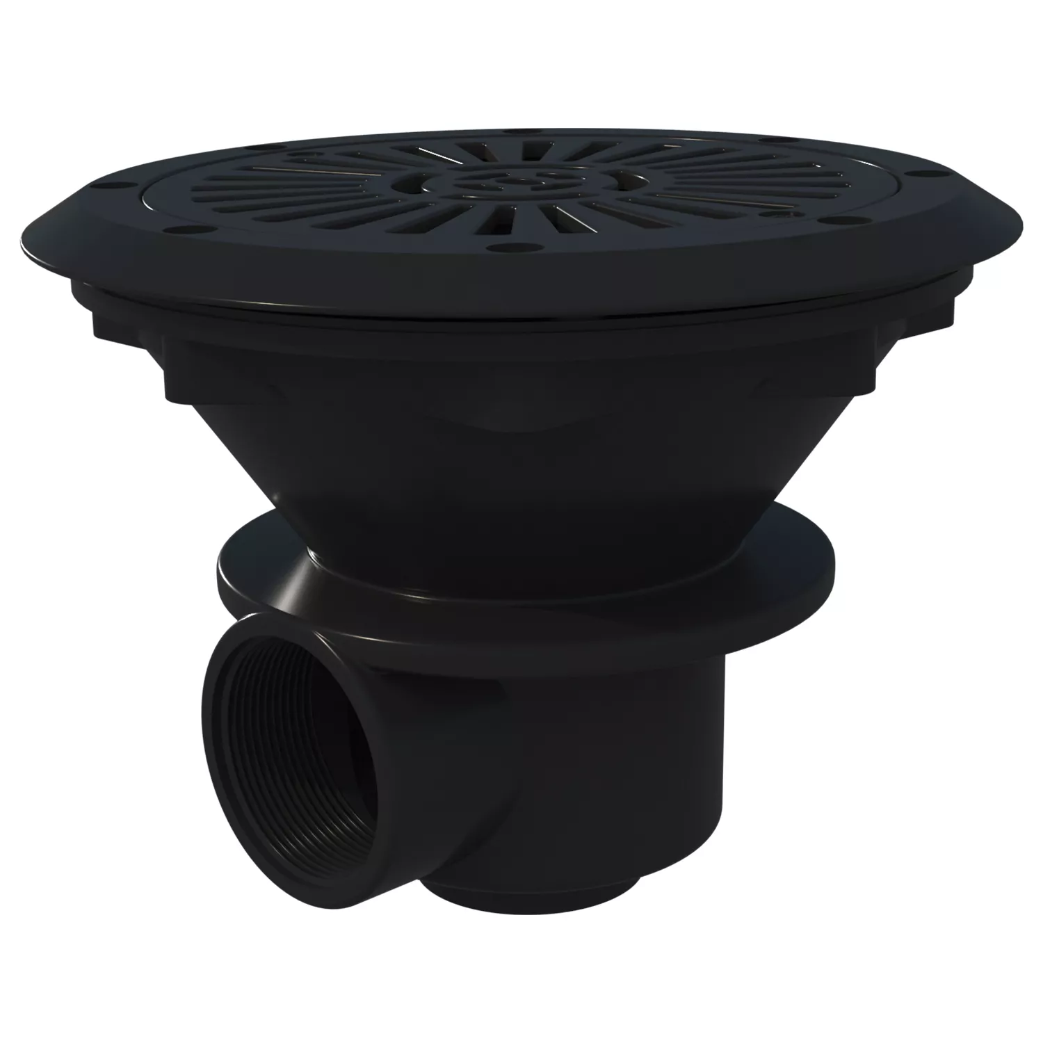 Astral ABS Bodenablauf 230 mm anthrazit Folienbecken