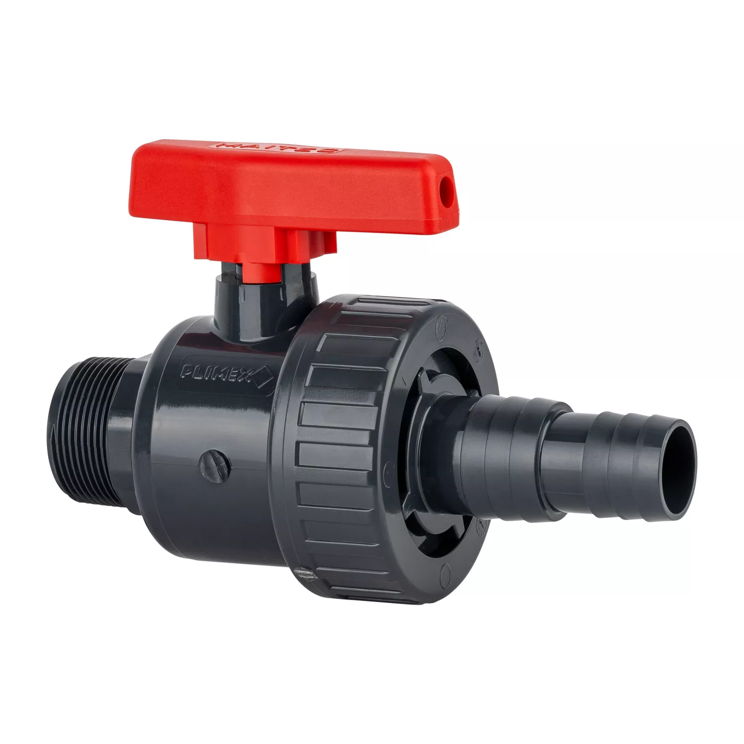 PVC Kugelhahn Safe Außengewinde/ Überwurfmutter