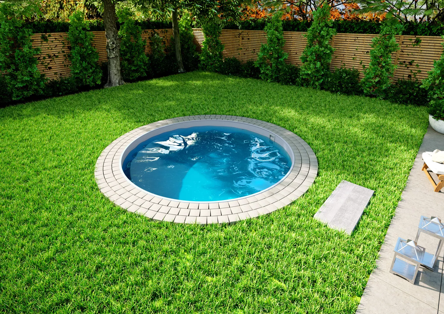 Stahlwandpool_Rund_Grau1 Stahlwandpool Rund Grau 0,8 - D 3,5m, Tiefe 1,35m