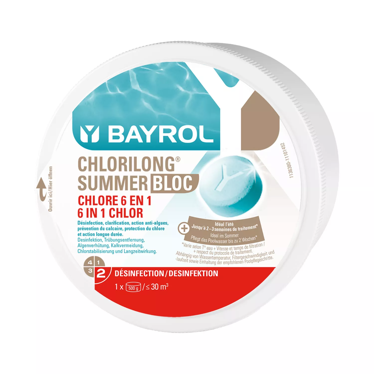 Bayrol Chlorilong Summer Bloc 0,5 kg Chlortablette