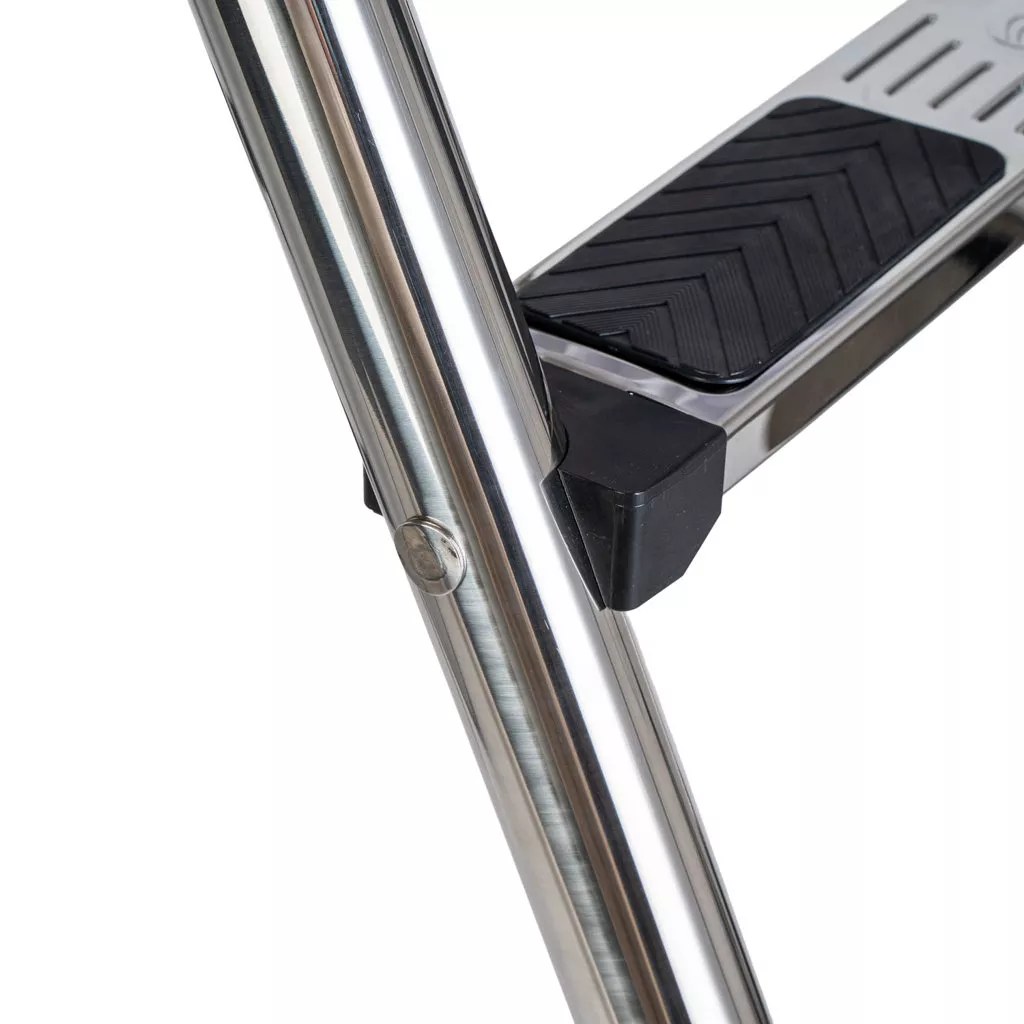 Ideal Edelstahl Poolleiter für teileingelassene Becken - 4-stufig