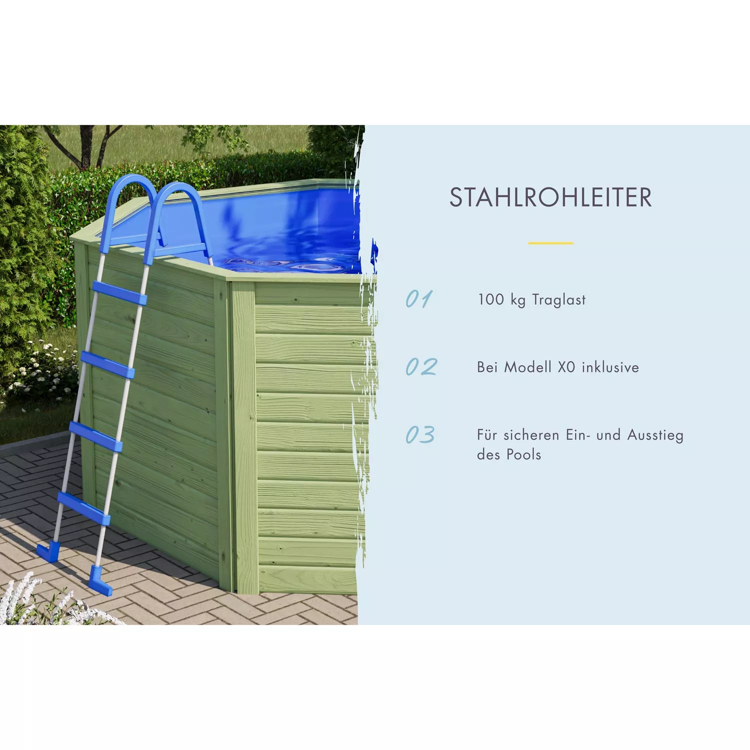 karibu-pool-x0-holzbecken-komplettset-rund-stahlrohrleiter Karibu Pool X0 Holzbecken Rund