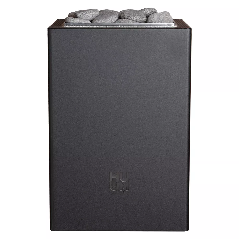 huum-core-wall-mini-combi-saunaofen-schwarz-frontal HUUM Core Wall Mini Combi Saunaofen schwarz - 3,6 kW