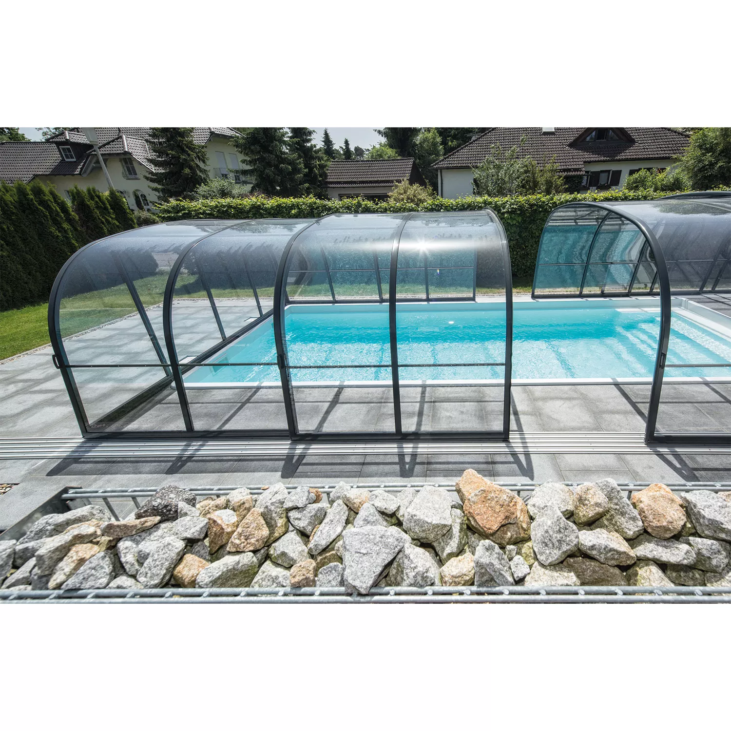 Schwimmbadüberdachung Harmonie Plus 8,00 x 4,00 x 2,10m