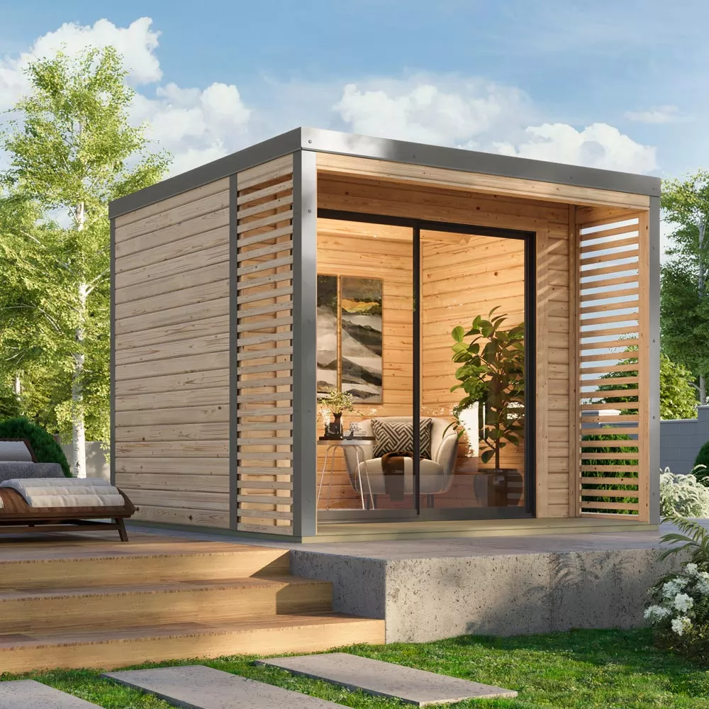 karibu-gartenhaus-saturn-a Karibu Gartenhaus Saturn A graualuminium