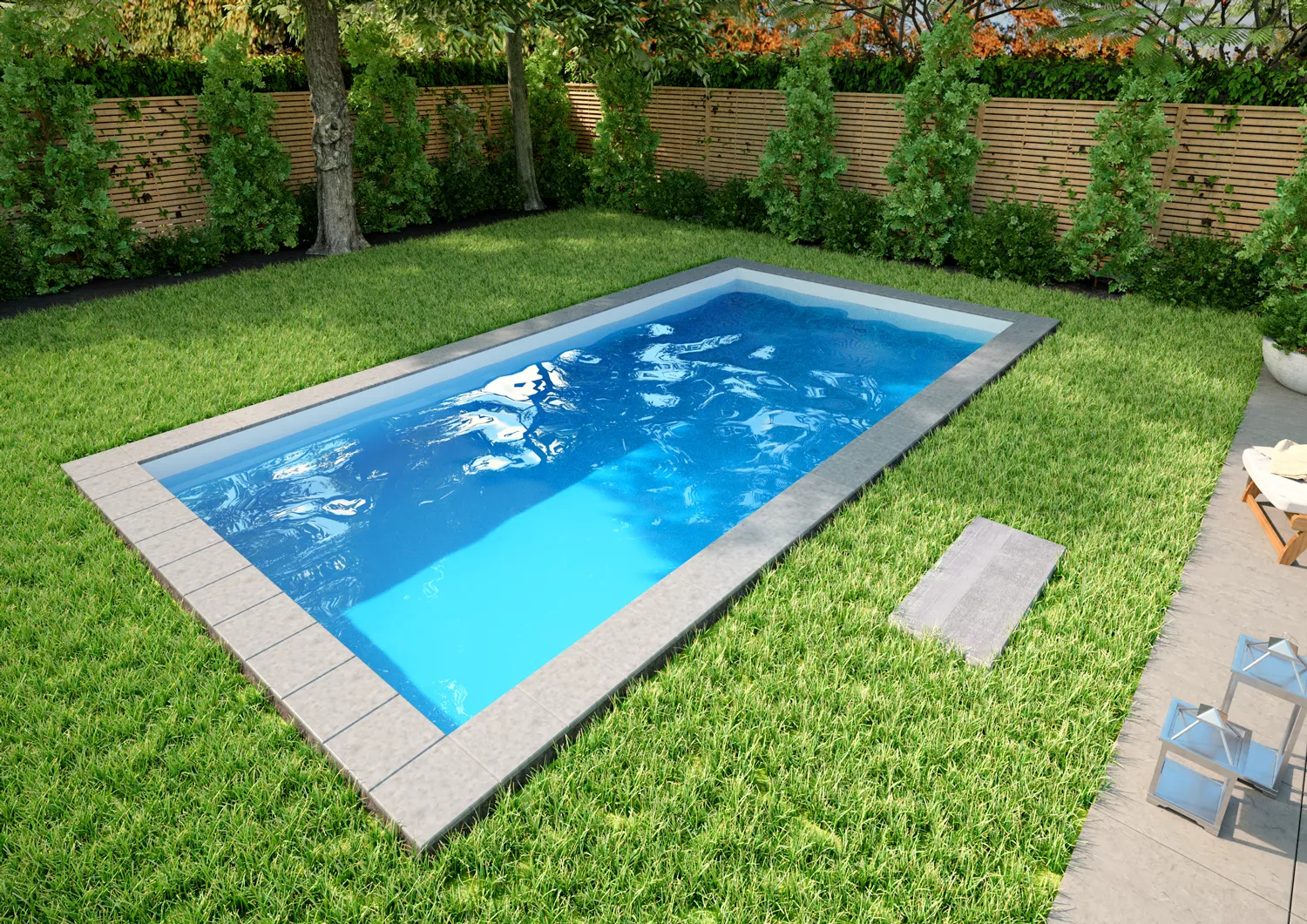 Styroporpool Weiß 