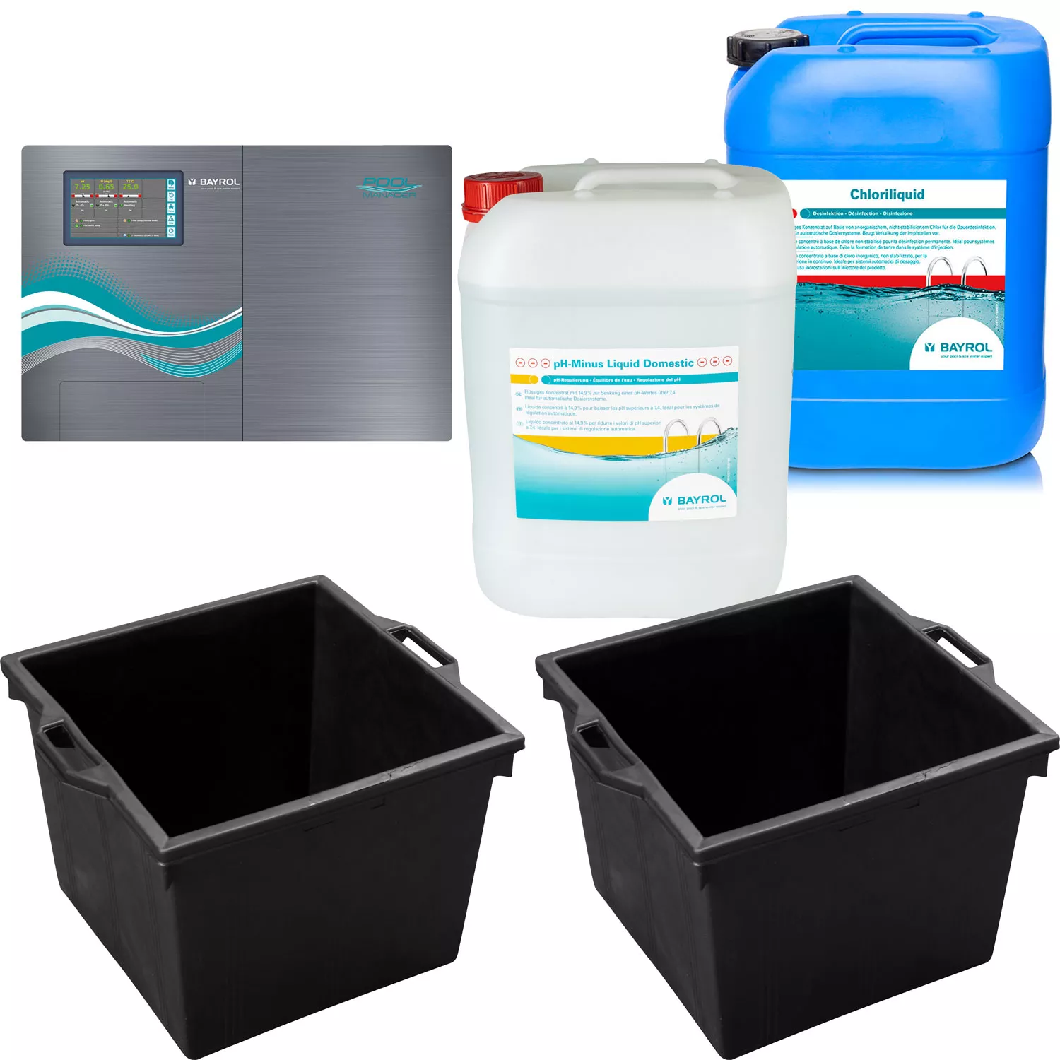 Pooltechnik Komplettset Premium GFK