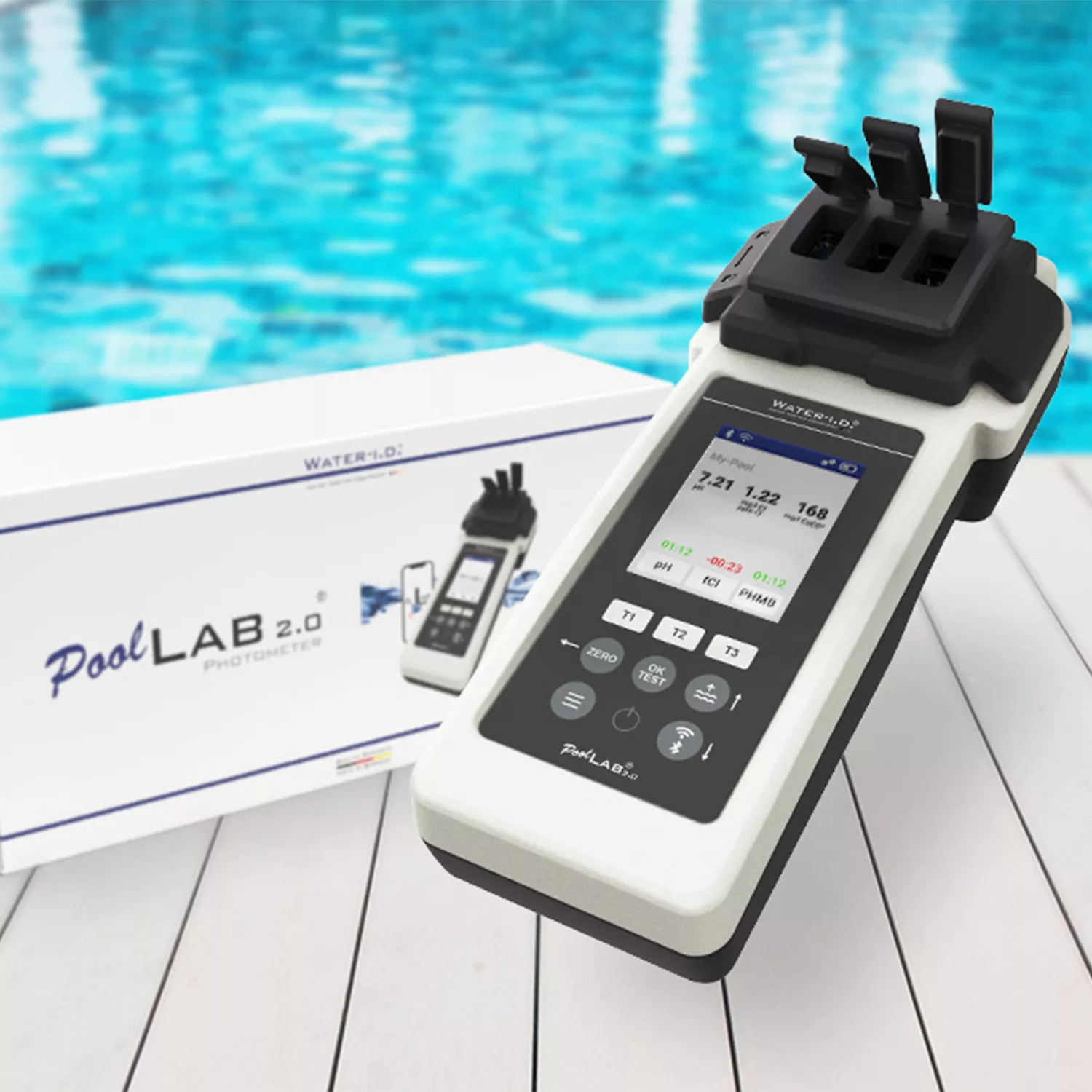 Water-I.D. PoolLab 2.0 Photometer Pooltester 