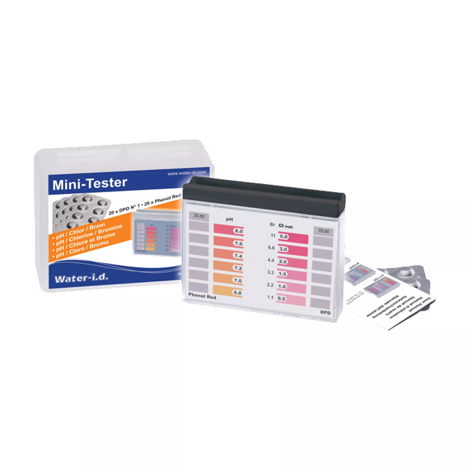 Water-I.D. Mini Pooltester Chlor und pH