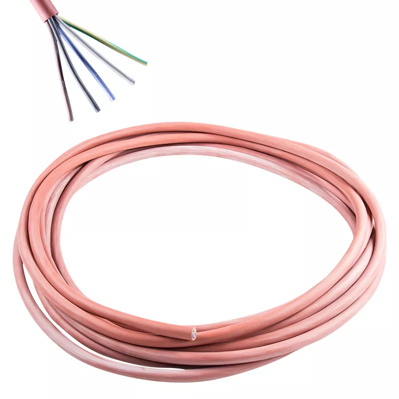 Silikonkabel 5 x 2,5 mm² pro lfdm. f. Saunaofen 