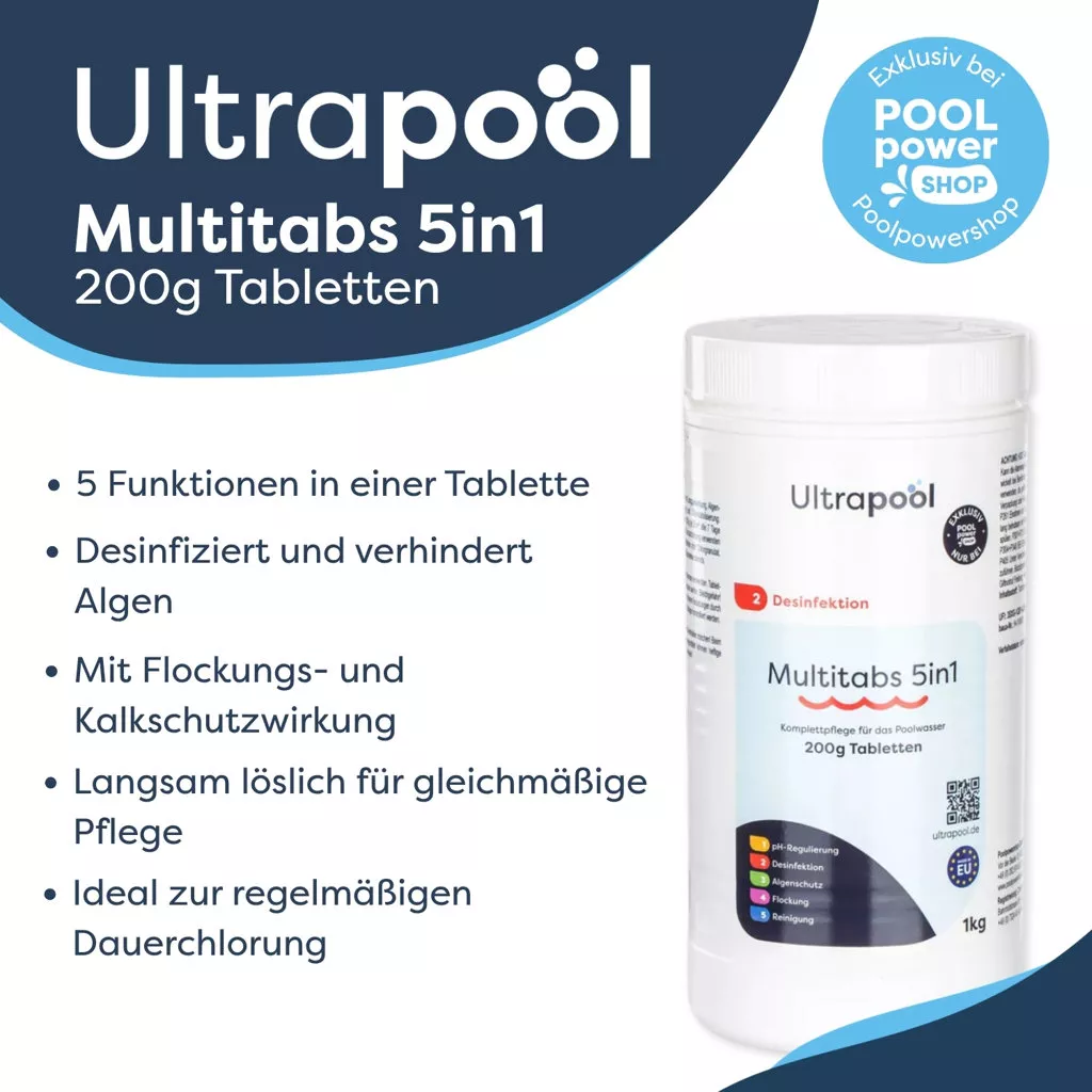 ultrapool-multitabs-5in1-200g-eigenschaften Ultrapool 5 in 1 Multitabs 200 g - 10 kg