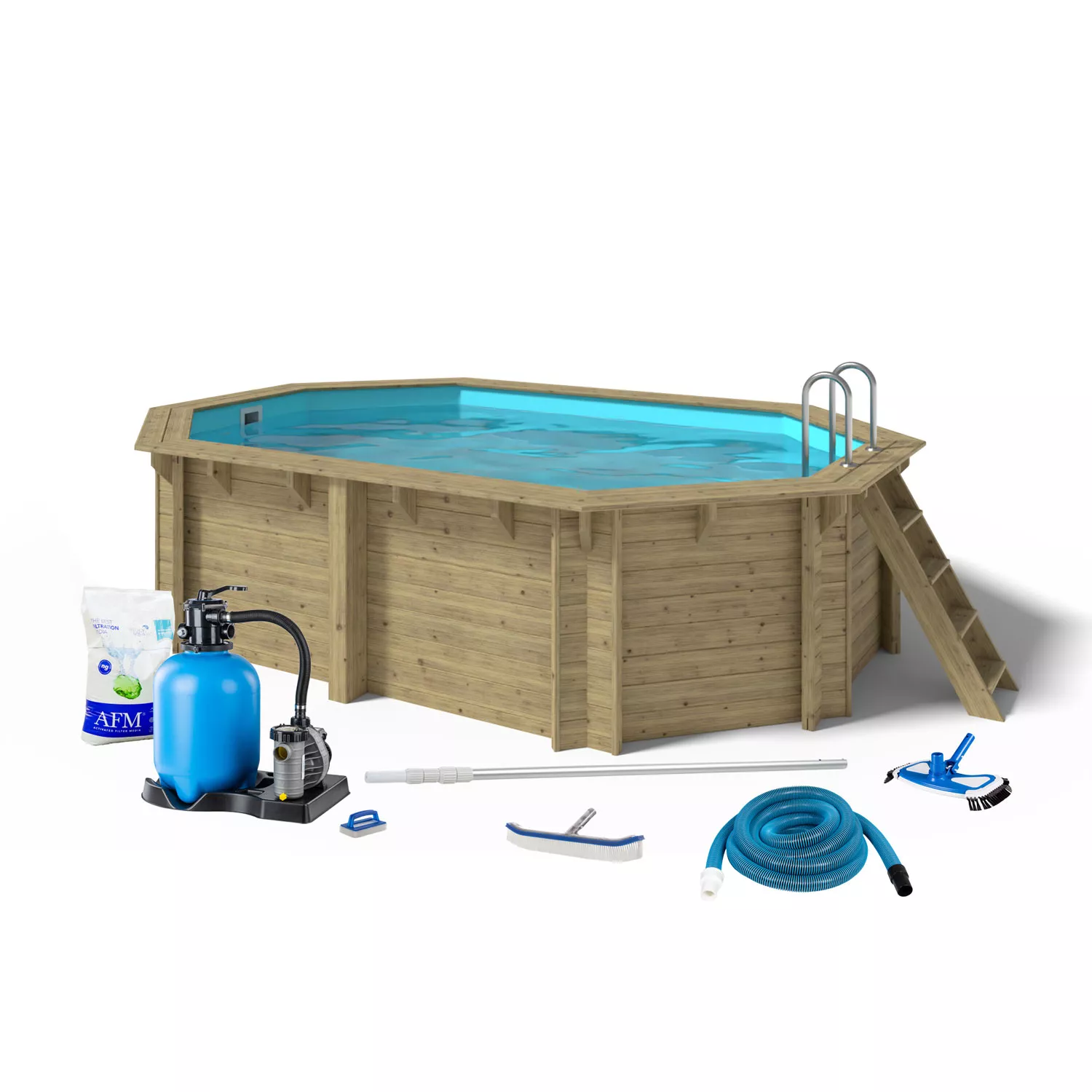 oku-holzpool-emotion-fun-oval-486-336-m-set Oku Emotion Fun Holzpool Komplettset Comfort Oval - 4,86 x 3,36 m