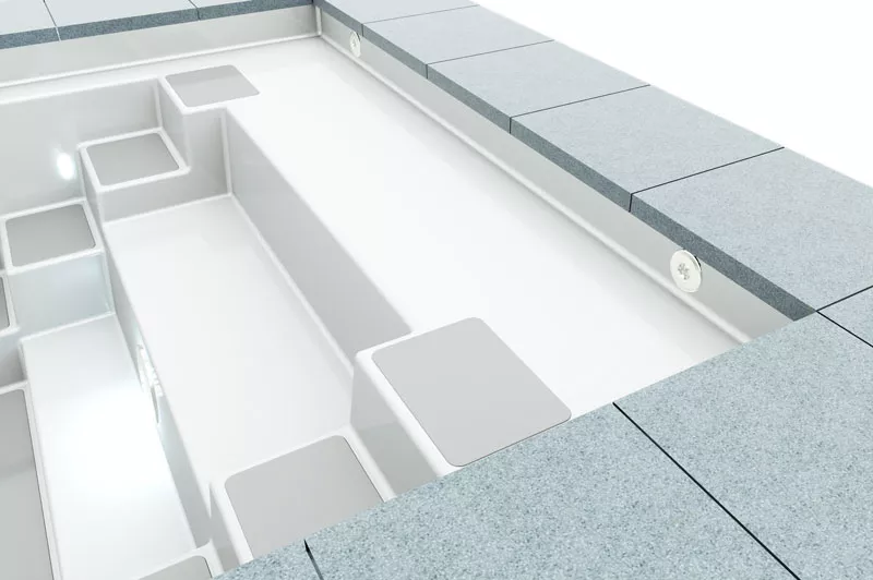 gfk-pool-reku-twin-s-xtra-900-einbauteile_3 Reku GFK Pool Twin S Xtra 850 inkl. Einbauteile 850 x 320 x 150 cm