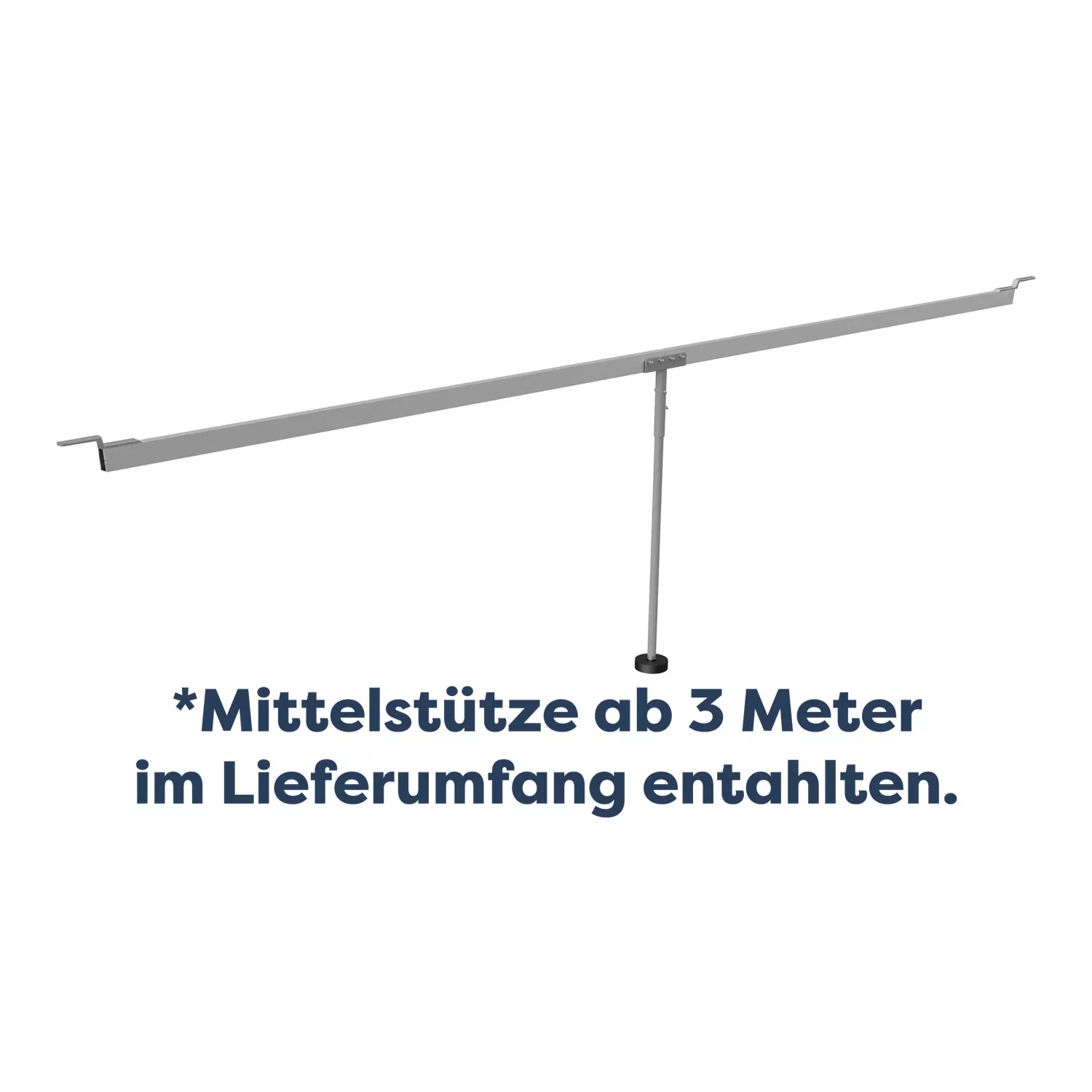 Schneeträger Längs-Anordnung für SwissTop (auch K-Modelle) pro lfm.