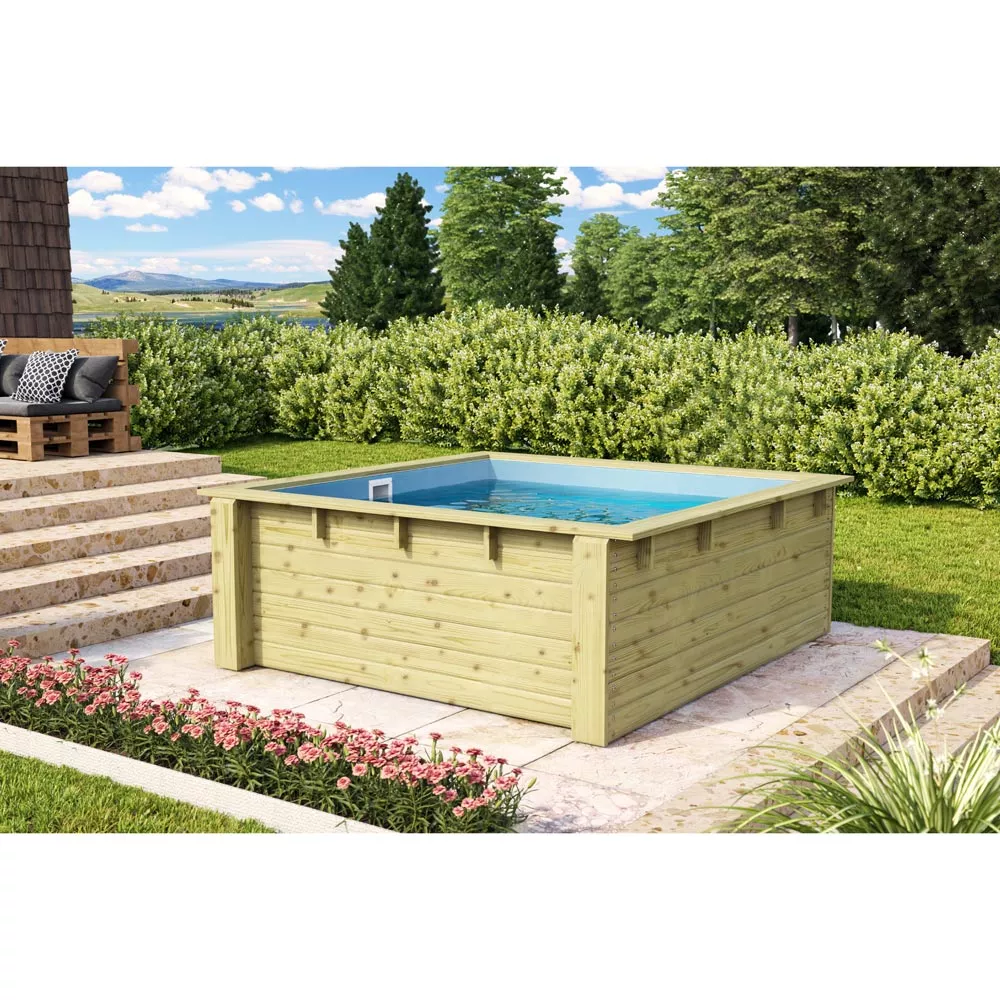 karibu-minipool-holzbecken-rechteckig-lifestyle Karibu Minipool Holzbecken Rechteckig