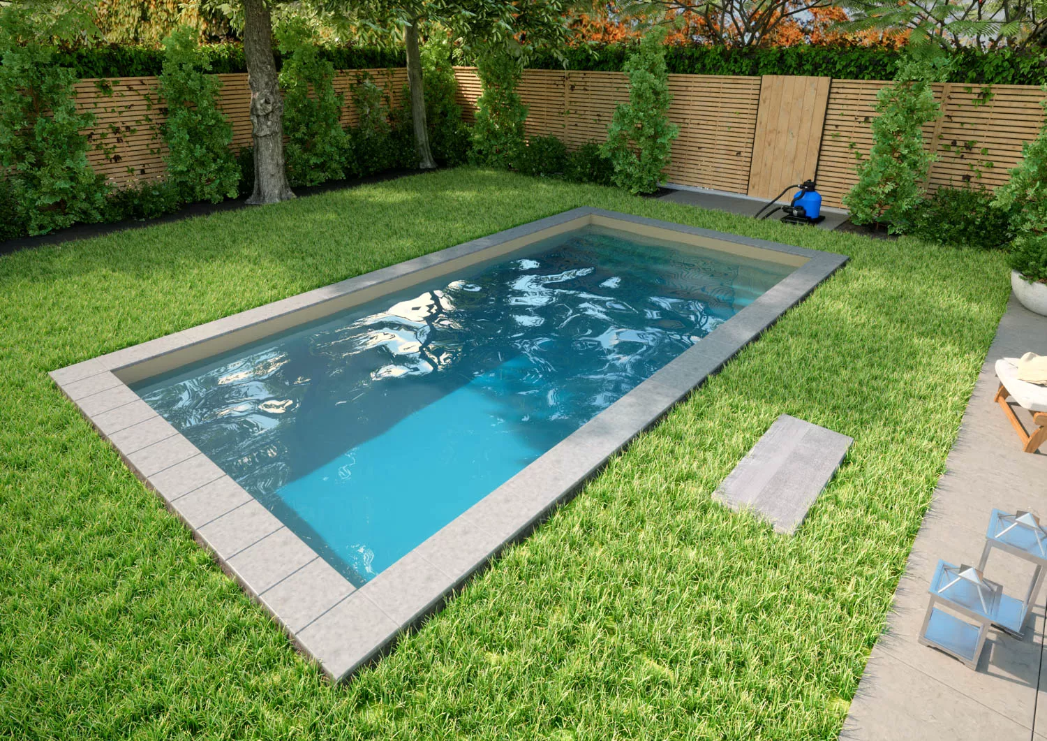 Styroporpool Komplettset Basic Sand mit Treppe Colossos