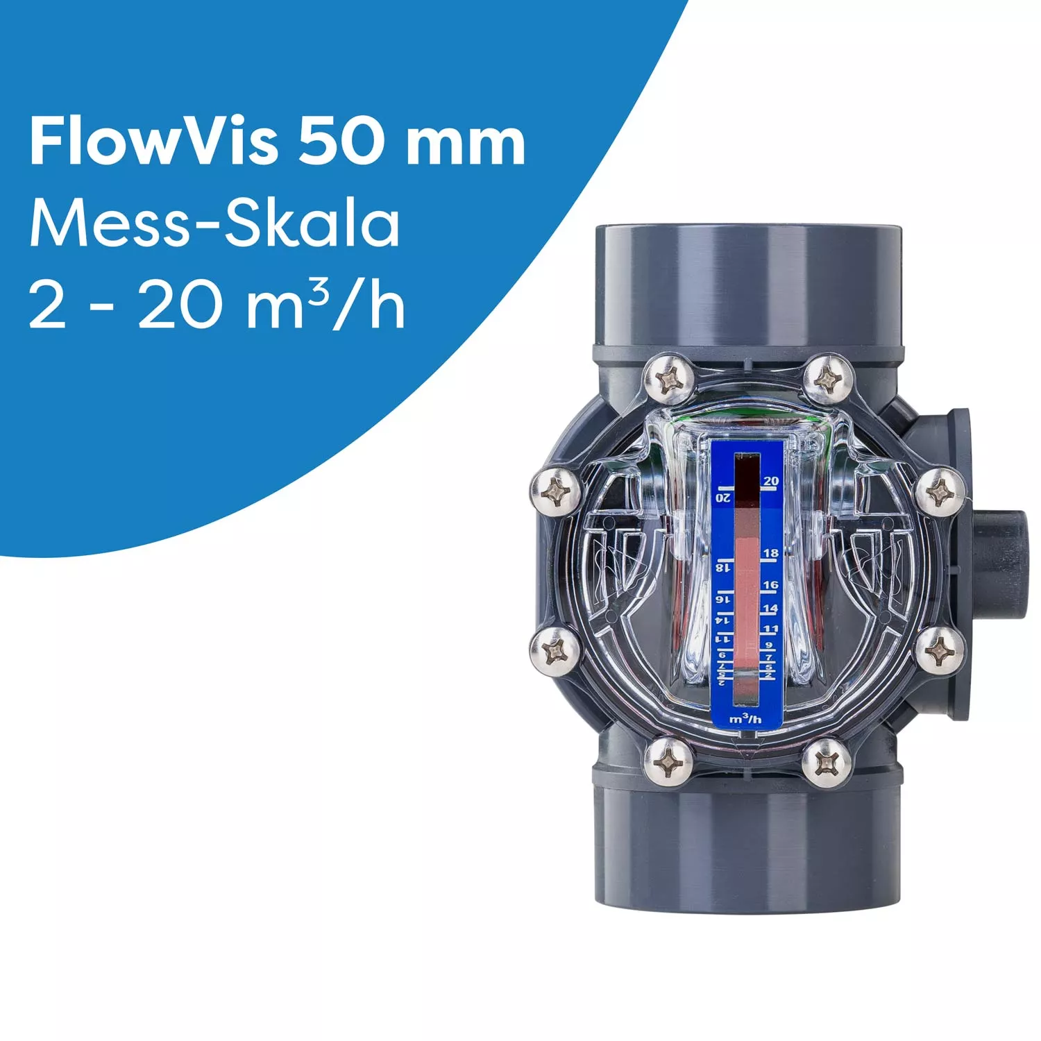 Durchflussmesser FlowVis 50 mm Durchmesser