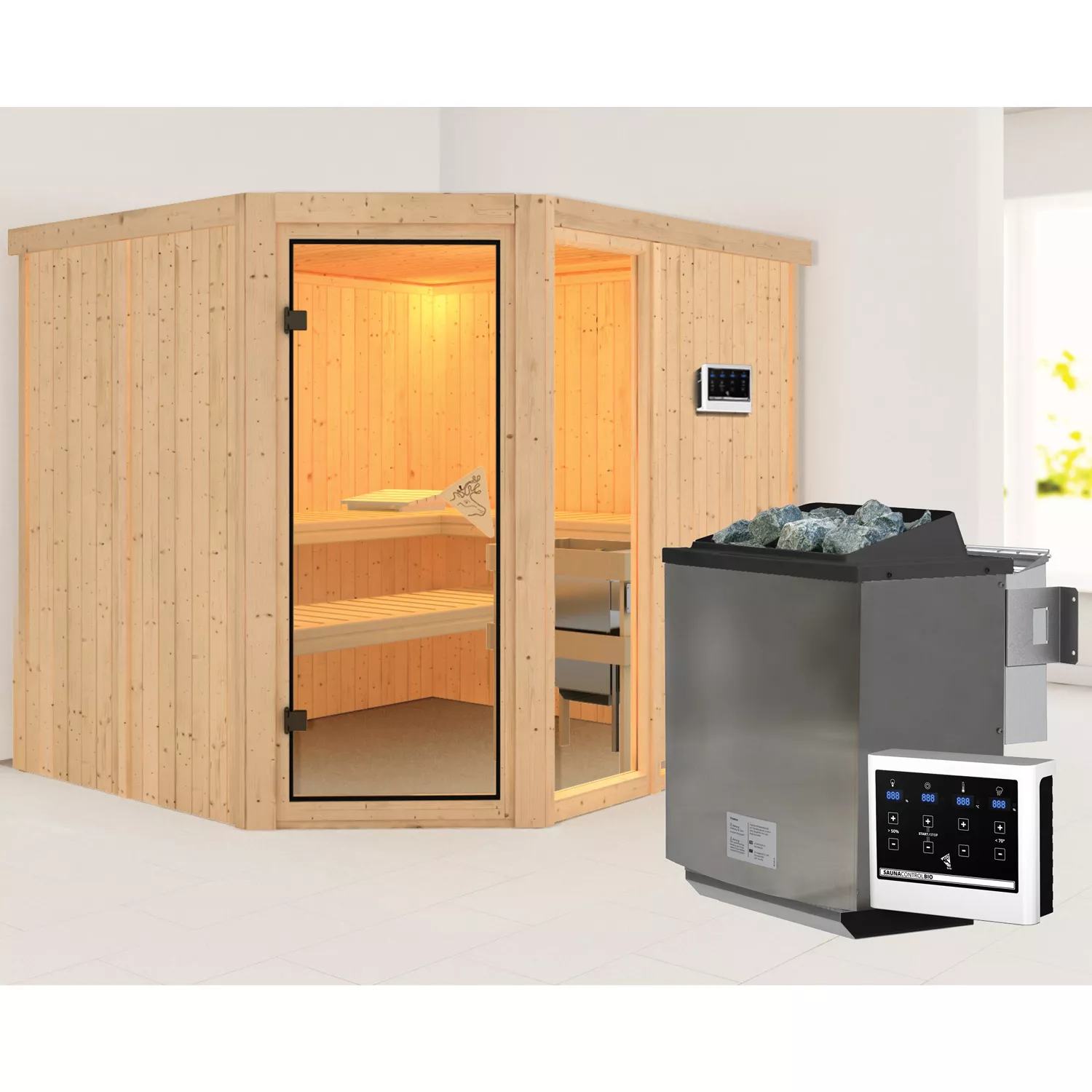 Karibu Exklusiv Fiona 3 Bio Systemsauna 