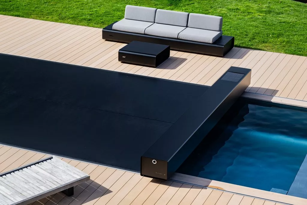 Coverseal elektrische Poolabdeckung - Tiefschwarz - 500 cm x 300 cm - ohne Montage