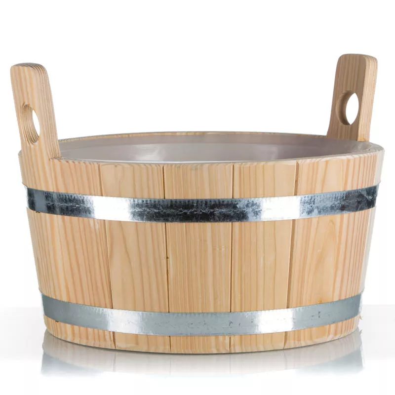 Fußwanne Lärche 16 L inkl. Kunststoffeinsatz 