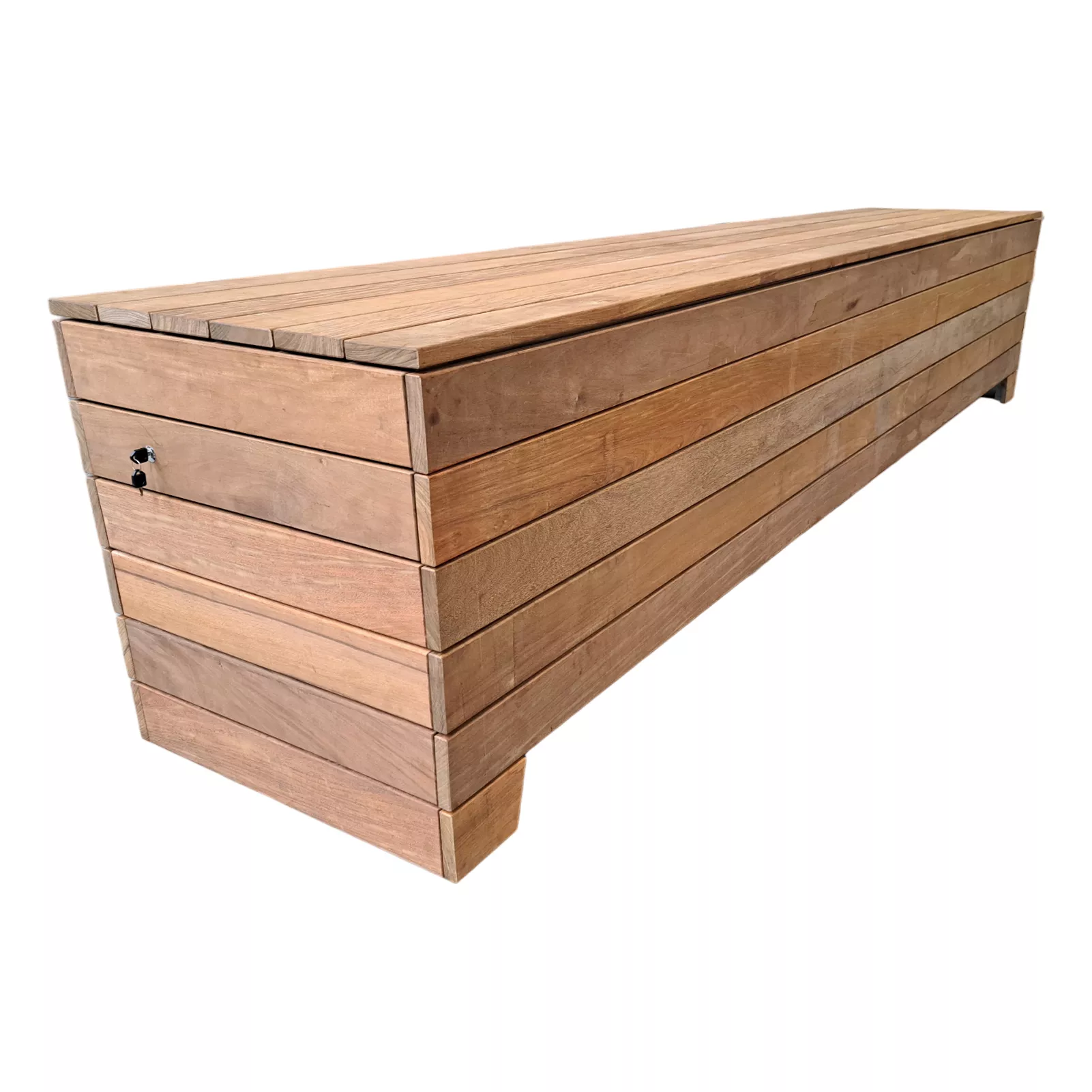 holz-box-seitlich Poolpowershop Aufrollvorrichtung für Poolrolladen - 3,00 m Breite, Silbergrau Aluminium