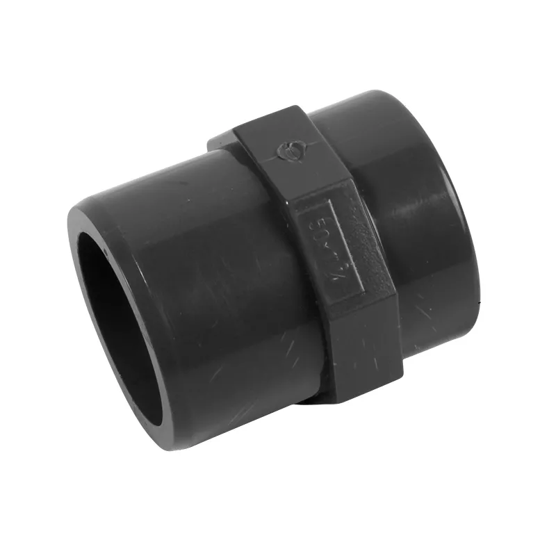 PVC Reduzierstück – D 20 X 1/4 Mm, Mit Achtkant – Für Klebestutzen Und Innengewinde, Betriebsdruck 16 Bar