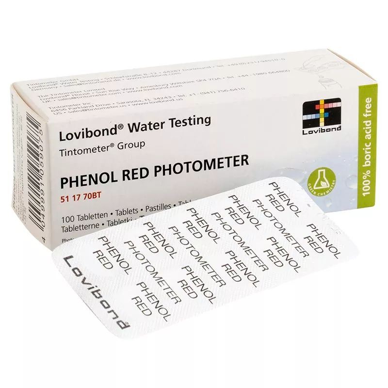 Phenol Red Testtabletten für Scuba, Checkit & Photometer - 100 Stk Variante wählen: 100 Stk