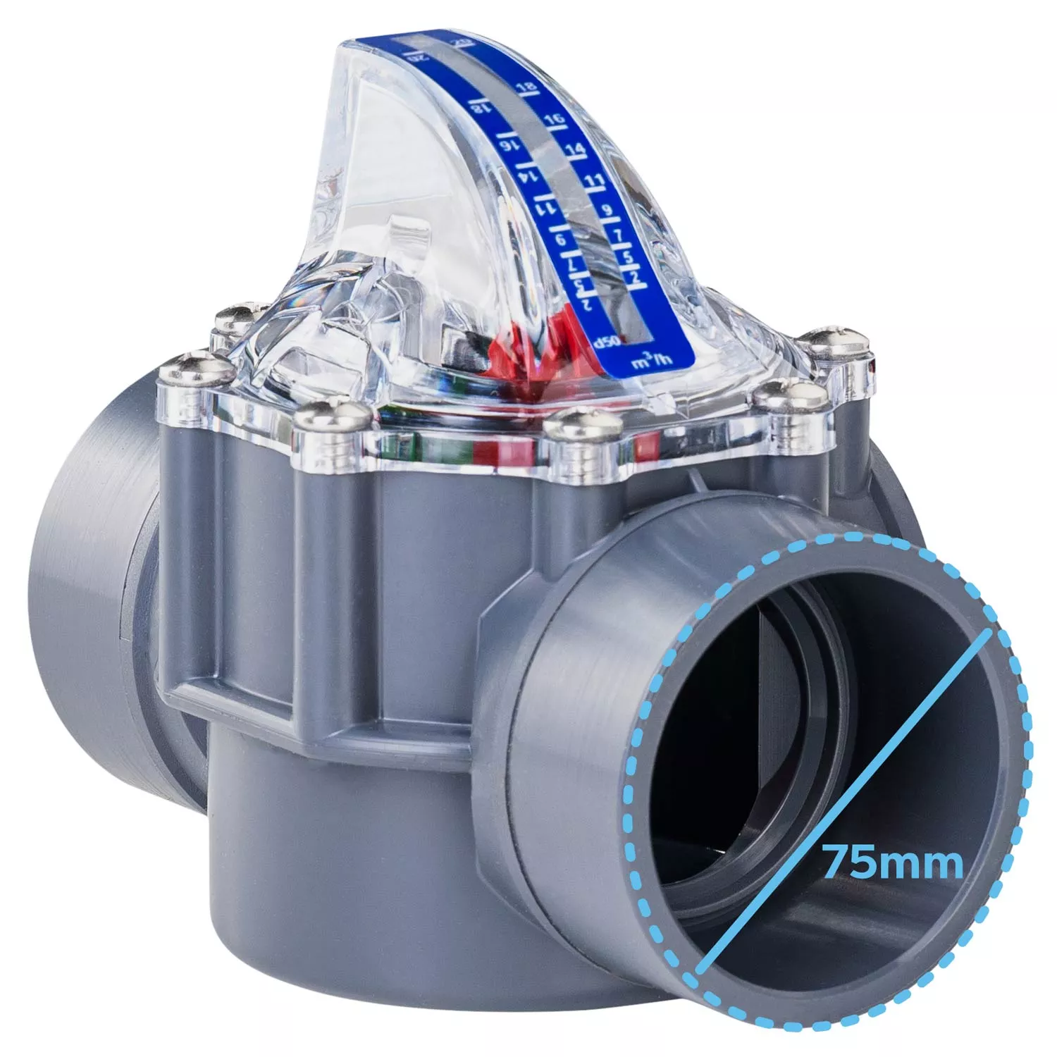 Durchflussmesser FlowVis 75 mm Durchmesser