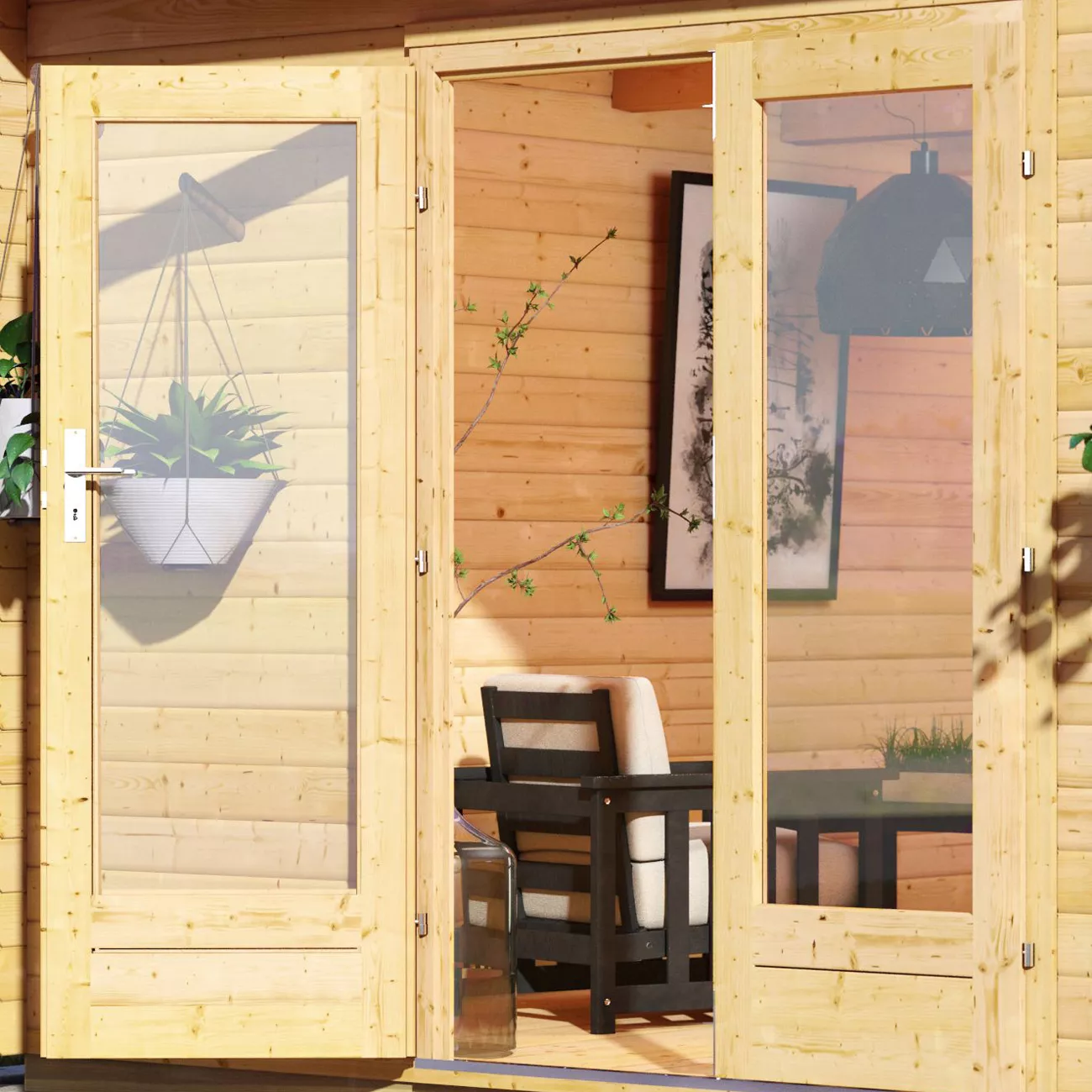 karibu_lagom_bio_aussensauna_natur_6 Karibu Comfort Mainburg Bio Außensauna natur