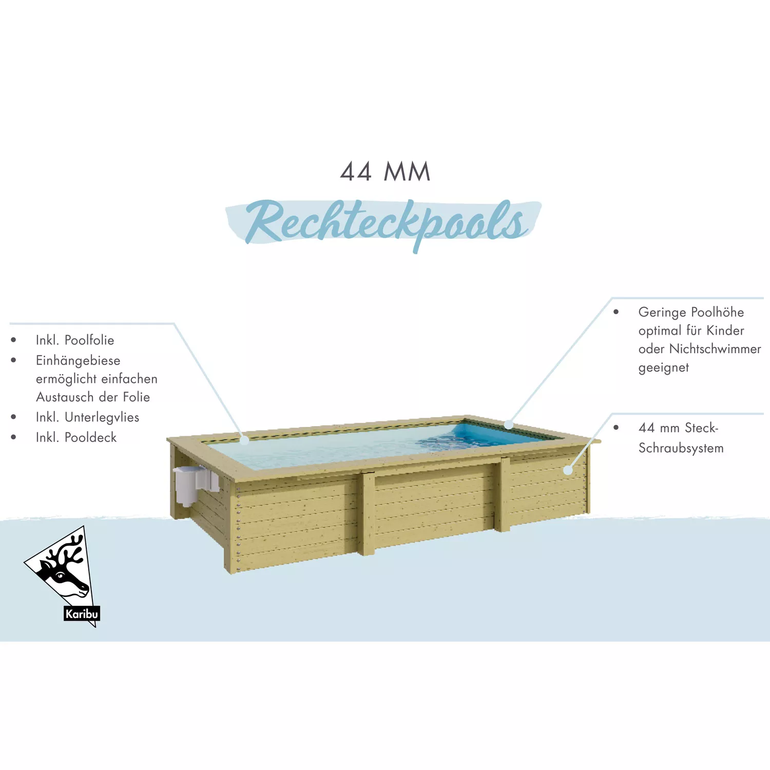 karibu-rechteck-pools-beschreibung Karibu Pool Triton Holzbecken Rechteckig