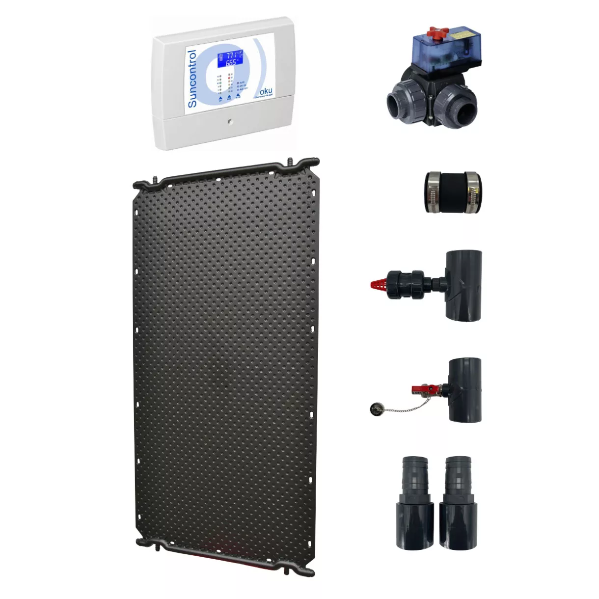 Solarabsorber-Set-Oku-Max-0 Solarabsorber Set OKU Max bis 48 qm Wasseroberfläche