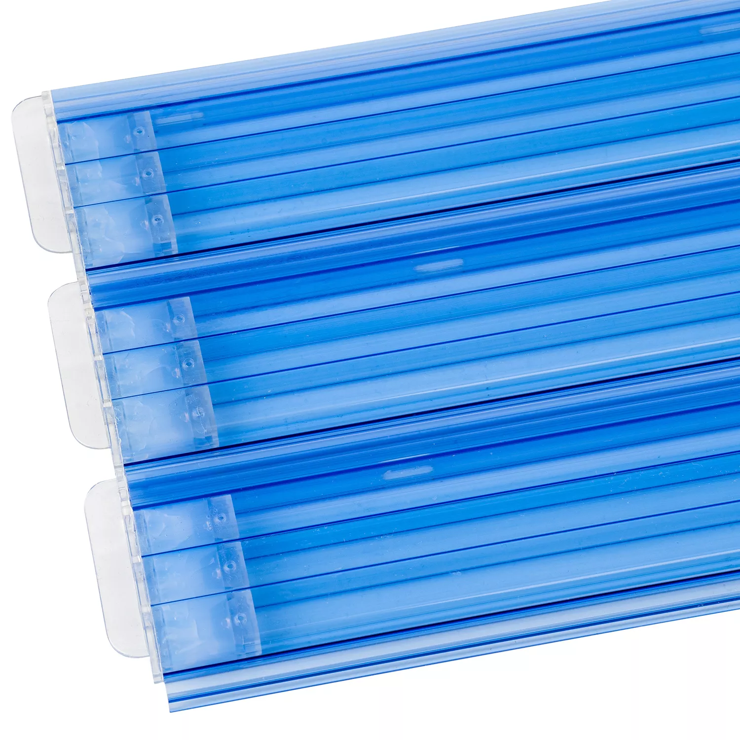 Poolpowershop Polycarbonat Lamellen transparent gebläut