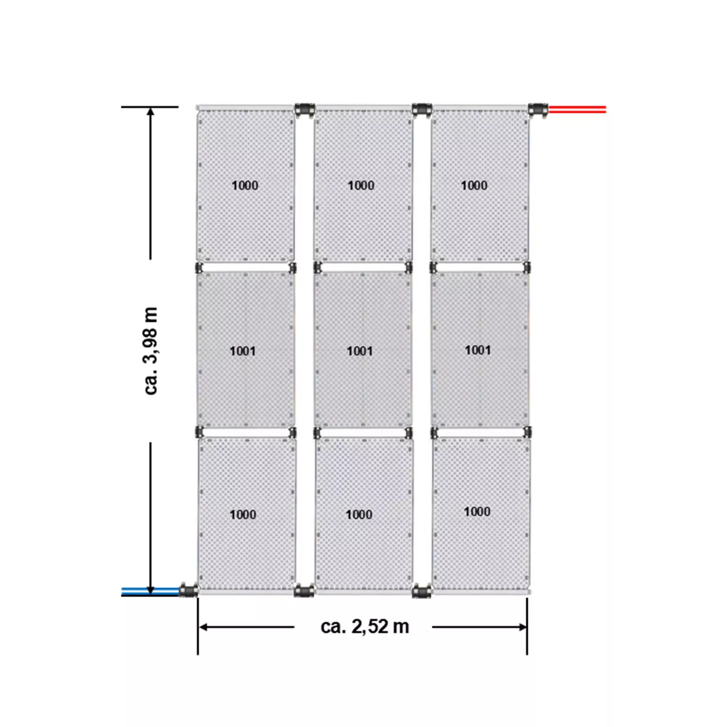 Solarabsorber_OKU_masse_1 Solarabsorber OKU 1000 1320 x 820 mm 1.08 m²