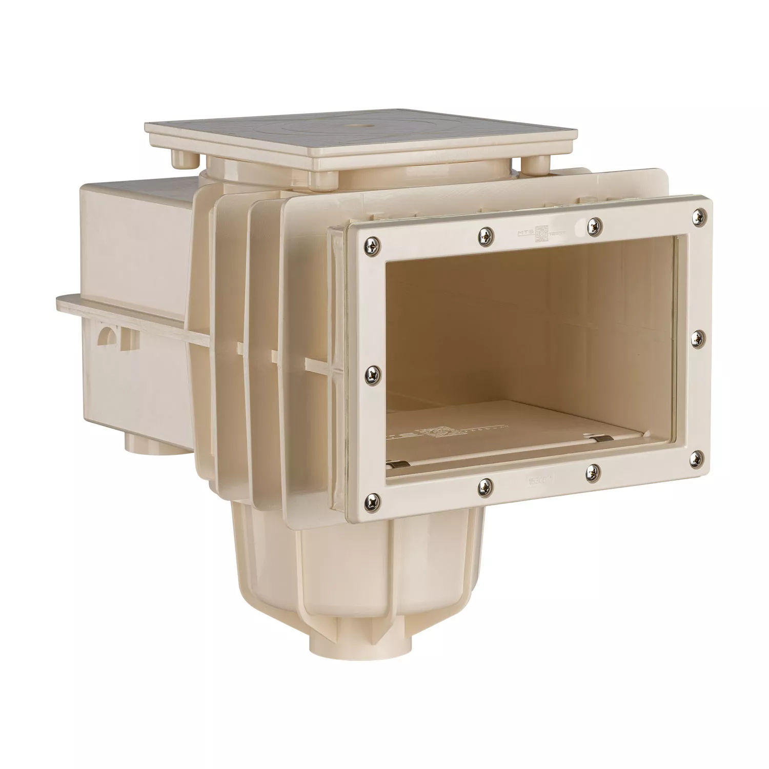 MTS Einbauskimmer V20 mit ABS Flansch für Folienbecken cremeweiß