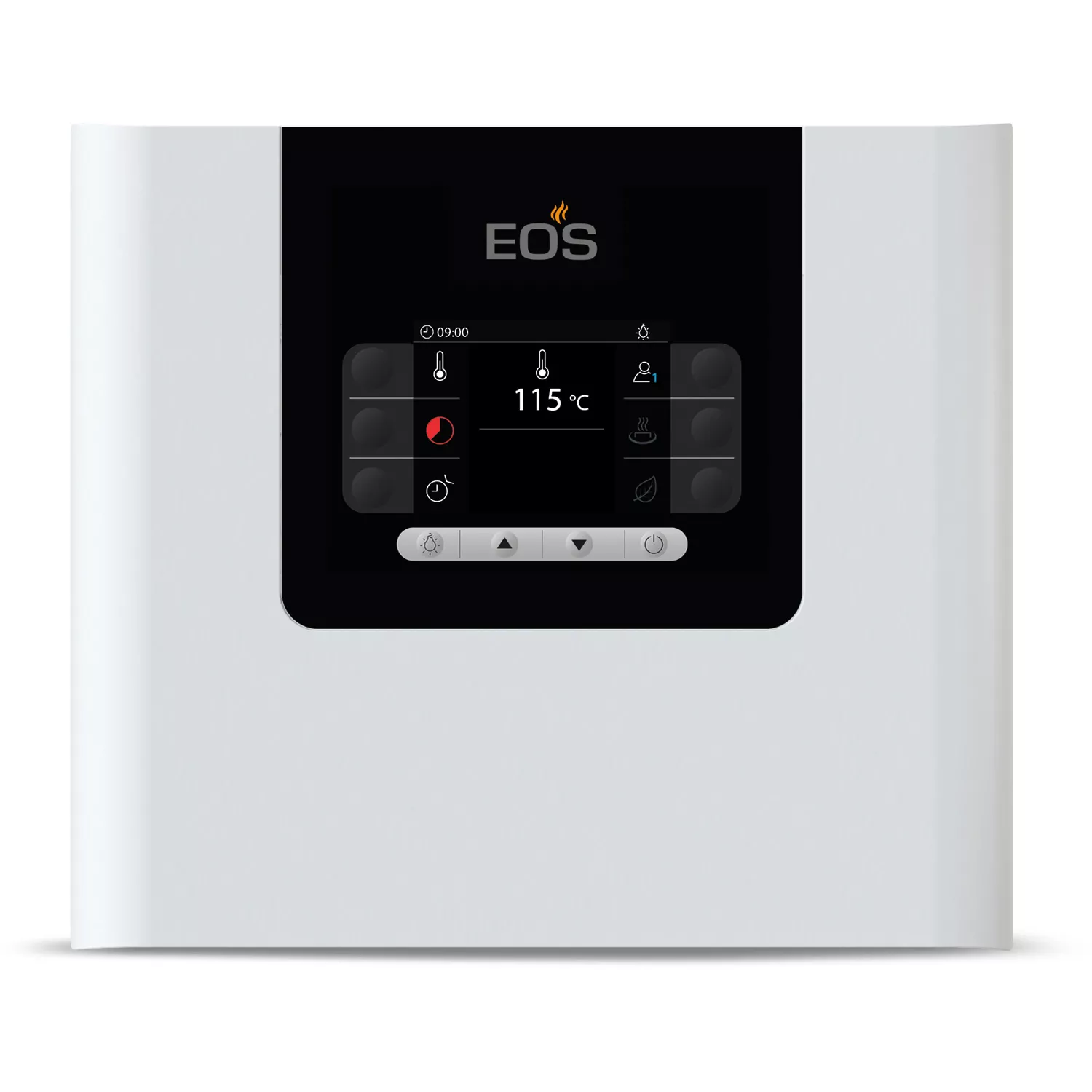 EOS-Compact-DP-Weiss-Saunasteuerung_1 EOS Compact DP Saunasteuerung für finnische Saunaöfen Weiß