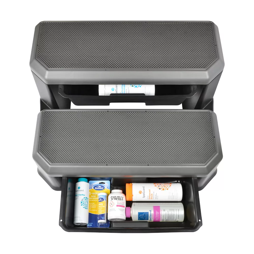 leisure-concepts-evo-step-whirlpooltreppe-graphite-schubladen-offen