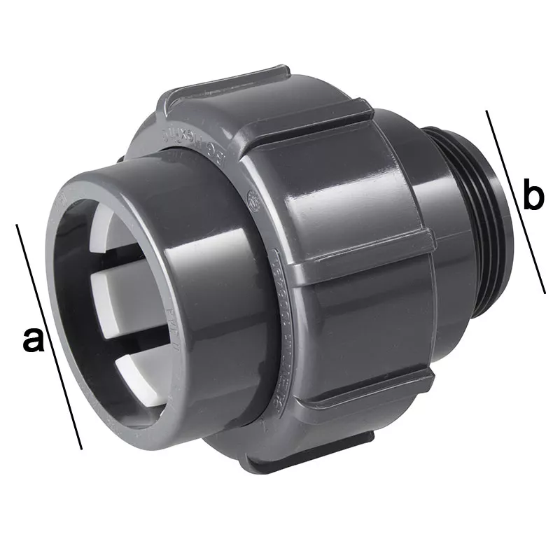 Flexfit Verschraubung Klemm 50 mm x 1 1/2 Zoll Außengewinde