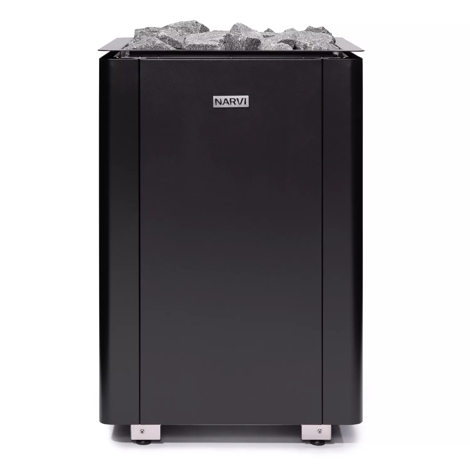 narvi-ultra-schwarz-saunaofen-ohne-steuerung-frontal Narvi Ultra Saunaofen - 12 kW