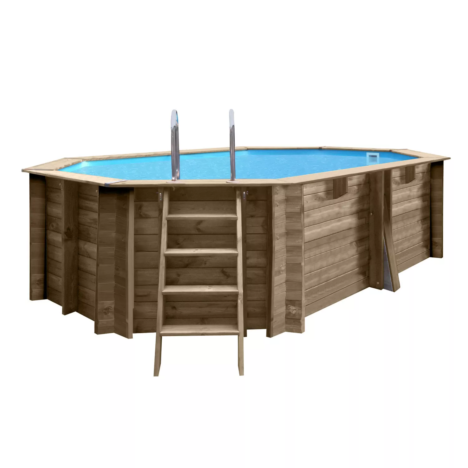 gre-grenade-2-holzpool-komplettset-oval-1 Gre Grenade 2 Holzpool Komplettset Oval Blau - 436 x 336 x 117 cm