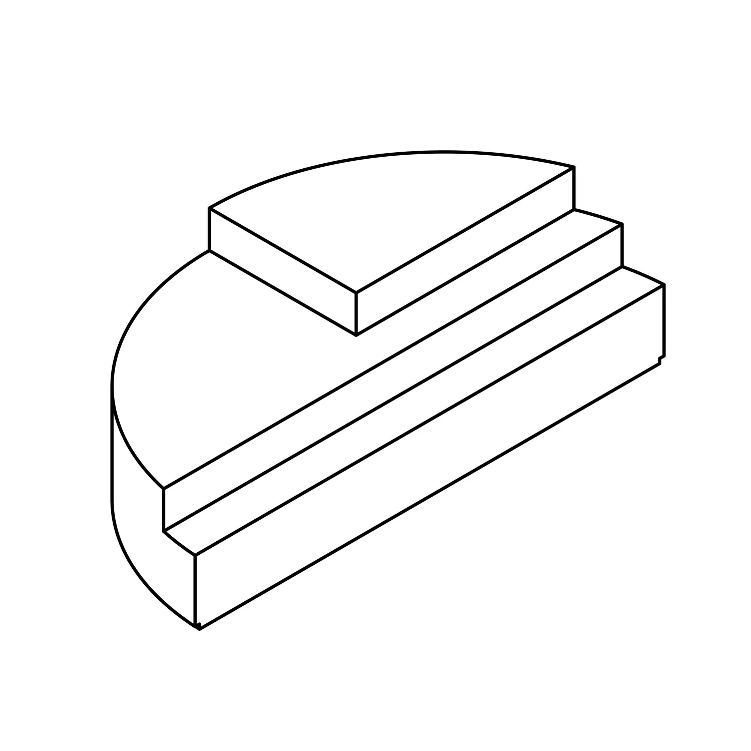 Trendstone Pooltreppe für Rund- Oval- Achtformbecken - 3,20 m - 1,20 m